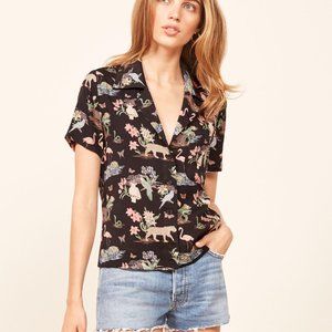 Reformation Cuba Top in Black
